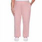 Alfred Dunner Women's All About Ease Knit Pull on Pants Pink Size Petite XS