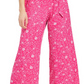 Charter Club Women's Printed Belted Jumpsuit Pink Size 14