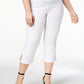 JM Collection Women's Capri Pants White Size 0X