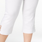 JM Collection Women's Capri Pants White Size 0X