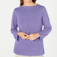 Karen Scott Women's Boatneck Sweater Purple Size Petite X-Large