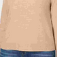 Karen Scott Women's Long Sleeve Crew Neck Top Brown Size Petite Small