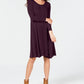 Style & Co Women's Swing Dress Purple- Size Small