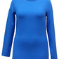 Style & Co Women's Long Sleeve Top Blue Size Large