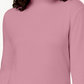 Karen Scott Women's Cotton Mock Neck Top Pink Size X-Large
