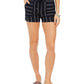 Style & Co Women's Stripe Linen Shorts Blue Size Petite Small