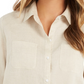 Charter Club Women's Linen Shirt Beige Size X-Large