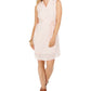 Style & Co Women's Textured Cotton Dress Pink Size Medium