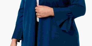 Alfani Women's Tie-Sleeve Cardigan Sweater Green Size 0X