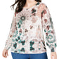 INC International Concepts  Women's Plus Size Tie-Dyed Textured Sweater Brown 0X