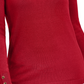 JM Collection Button-Cuff Crewneck Sweater  Lt/Pas Red Size Large