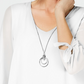 JM Collection Women's Asymmetrical Necklace Blouse White Size X-Large