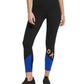 DKNY Women's Sport Colorblocked Ankle Leggings Black Size XS