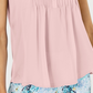 Charter Club Women's Sleeveless Pintuck Blouse  Pink Size Large
