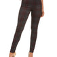 Hippie Rose Junior's Plaid Pull On Ponte Pants Grey Size Small