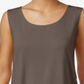 JM Collection Women's Scoop Neck Tank Top Brown Size XS