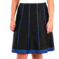NY Collection Women's Plus Size Fit & Flare Pull-On Skirt Bright Blue Size 1X