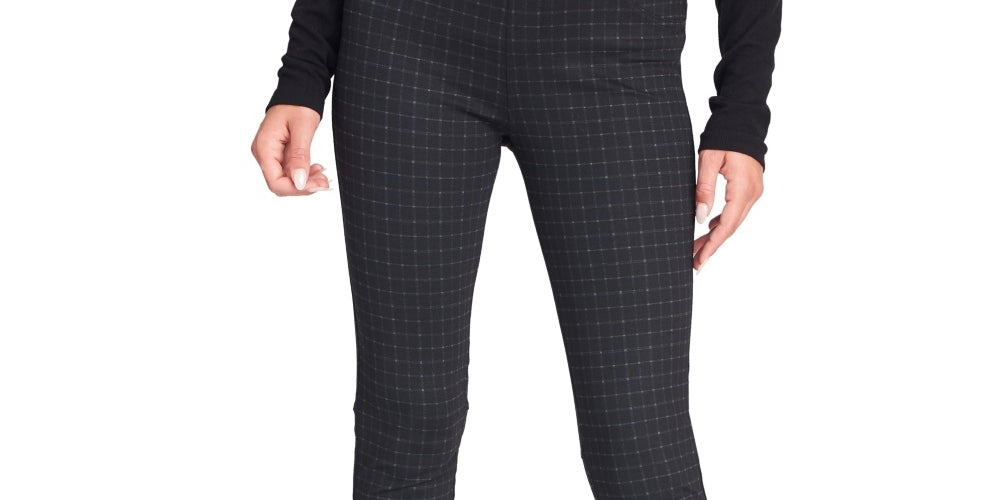 Sanctuary Women's Grease Plaid Leggings Black Size Medium