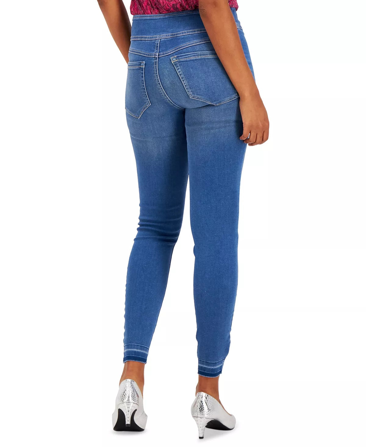 INC International Concepts  Women's Mid Rise Pull On Denim Jeggings Blue Size 10