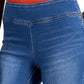 INC International Concepts  Women's Mid Rise Pull On Denim Jeggings Blue Size 10