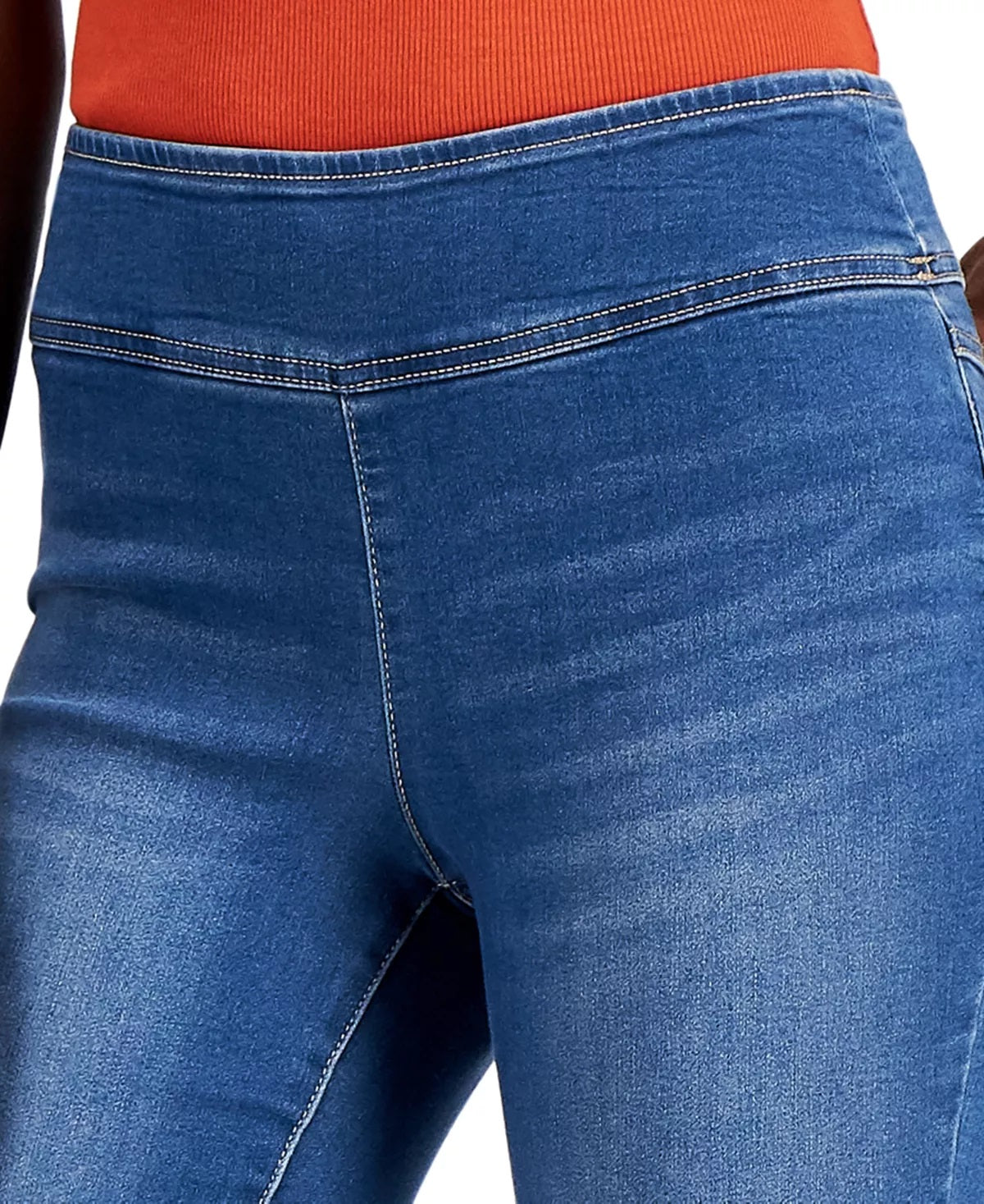 INC International Concepts  Women's Mid Rise Pull On Denim Jeggings Blue Size 10