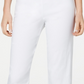 JM Collection Women's Embellished Hem Capri Pants White Size X-Large