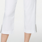 JM Collection Women's Embellished Hem Capri Pants White Size X-Large