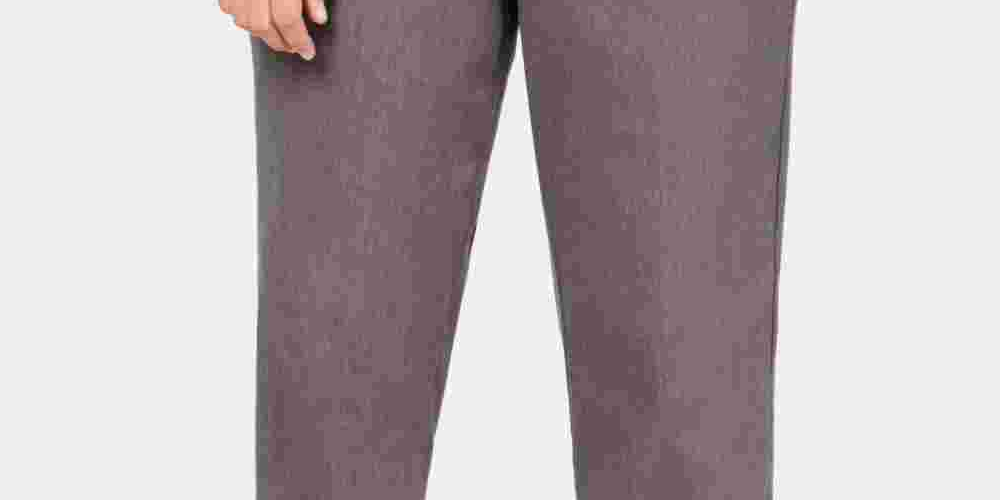 Alfred Dunner Plus Size Classic Allure Tummy Control Pull-On Pants Gray Size 16W