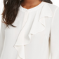 Thalia Sodi Women's Ruffled Top White Size X-Small