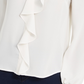 Thalia Sodi Women's Ruffled Top White Size X-Small