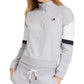 Tommy Hilfiger Women's Sport Colorblocked Half Zip Top Silver Size Medium