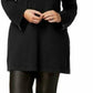 Alfani Women's Ribbed Tunic Sweater Black Size 0X
