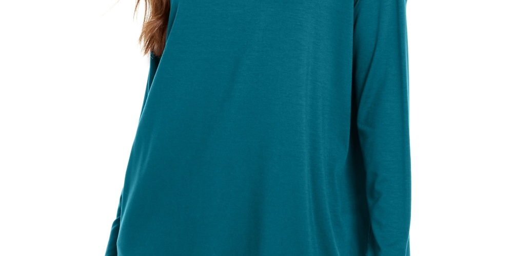 Eileen Fisher Women's Scoop Neck Tunic Blue- Size Medium