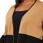 Charter Club Women's Milano Two Tone Cardigan Brown Size 1X