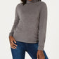 Karen Scott Women's Luxsoft Turtleneck Sweater Gray Size Petite X-Large