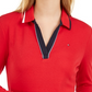 Tommy Hilfiger Women's Cotton Long Sleeve Polo Shirt Red Size Small