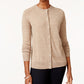 Karen Scott Women's Bead Button Cardigan Brown Size Large