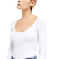Free People Women's Bit Of Lace Layering Top White Size Medium