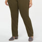 Charter Club Women's Plus Size Twill Lexington Pants Green Size 20W