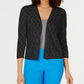Charter Club Women's Petite Pointelle Completer Cardigan Sweater Black Size Petite Small