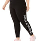 Calvin Klein Performance Women's Logo High Waist Leggings Black Size 2X