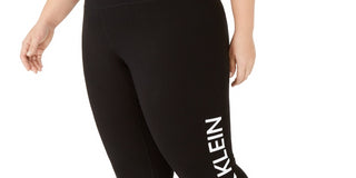 Calvin Klein Performance Women's Logo High Waist Leggings Black Size 2X