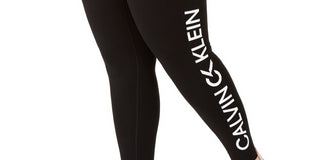 Calvin Klein Performance Women's Logo High Waist Leggings Black Size 2X