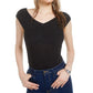 Bar III Women's Crossover Bodysuit Black Size XX-Large