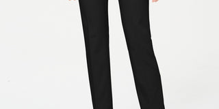 Alfani Women's Tummy Control Slim Leg Pants Black Size 8 Petite