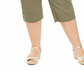 Karen Scott Womens Plus Stretch Tummy Control Capri Pants Gray Size 24W