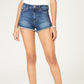 Celebrity Pink Junior's High Rise Mom Denim Shorts Blue Size 13