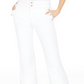 INC International Concepts  Women's High Rise Sailor Trouser Jeans White Size 8
