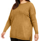 Style & Co Women's Seam Front Tunic Sweater Gold Size 0X