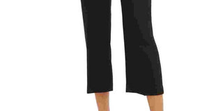 Calvin Klein Women's Pocketed Zippered Pants Black Size 10 Petite